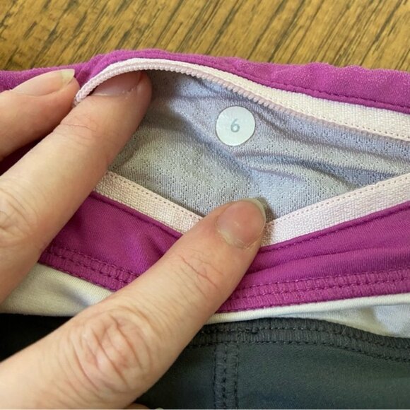 Lululemon groovy run short pink and gray size 6 - Picture 2 of 7